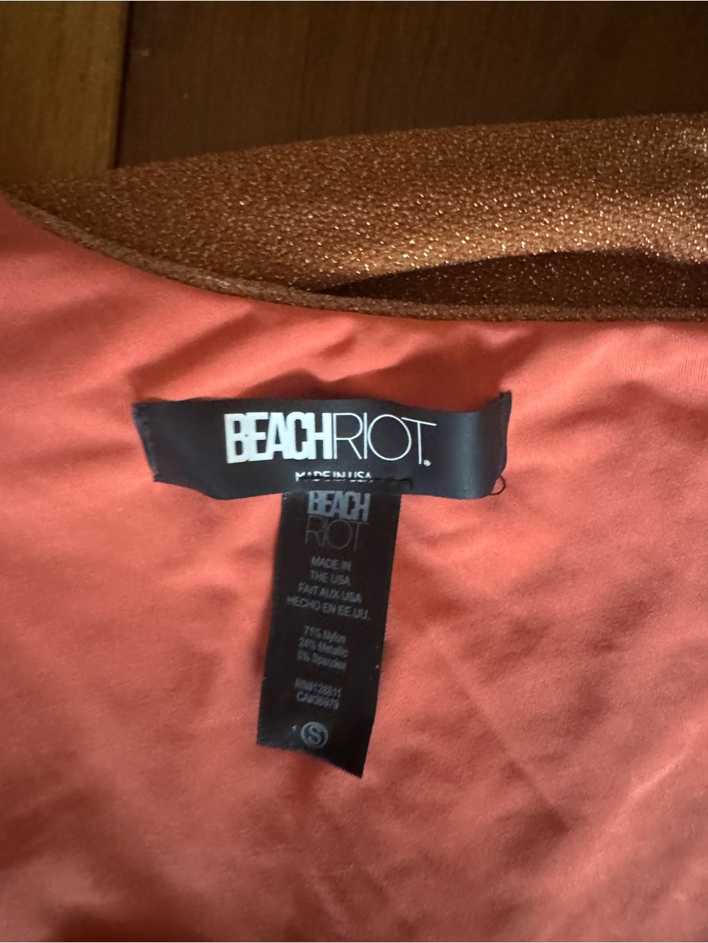 Beach Riot Copper One-Shoulder Cutout Swimsuit - Picture 2 of 4
